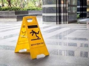 Caution Signs in a Slip and Fall Case