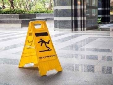 Caution Signs in a Slip and Fall Case